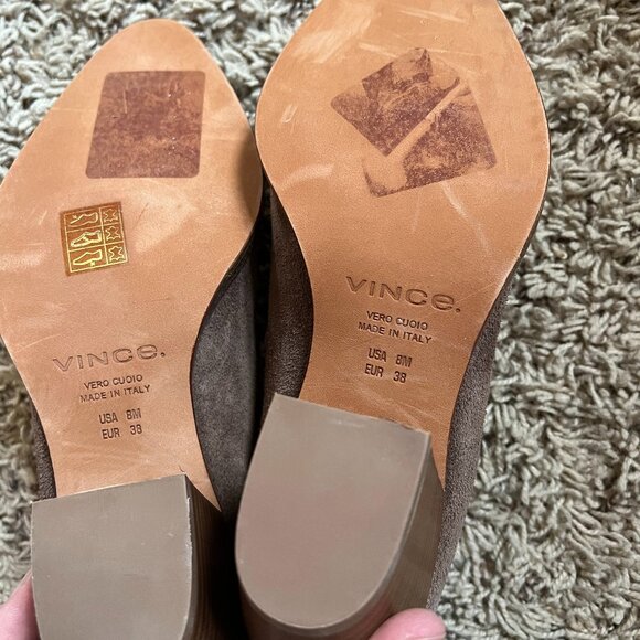 NEW Vince Havana Notch Bootie in Walnut, Size 8 - Picture 4 of 4